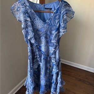 Tommy Hilfiger Blue Paisley Mini Dress